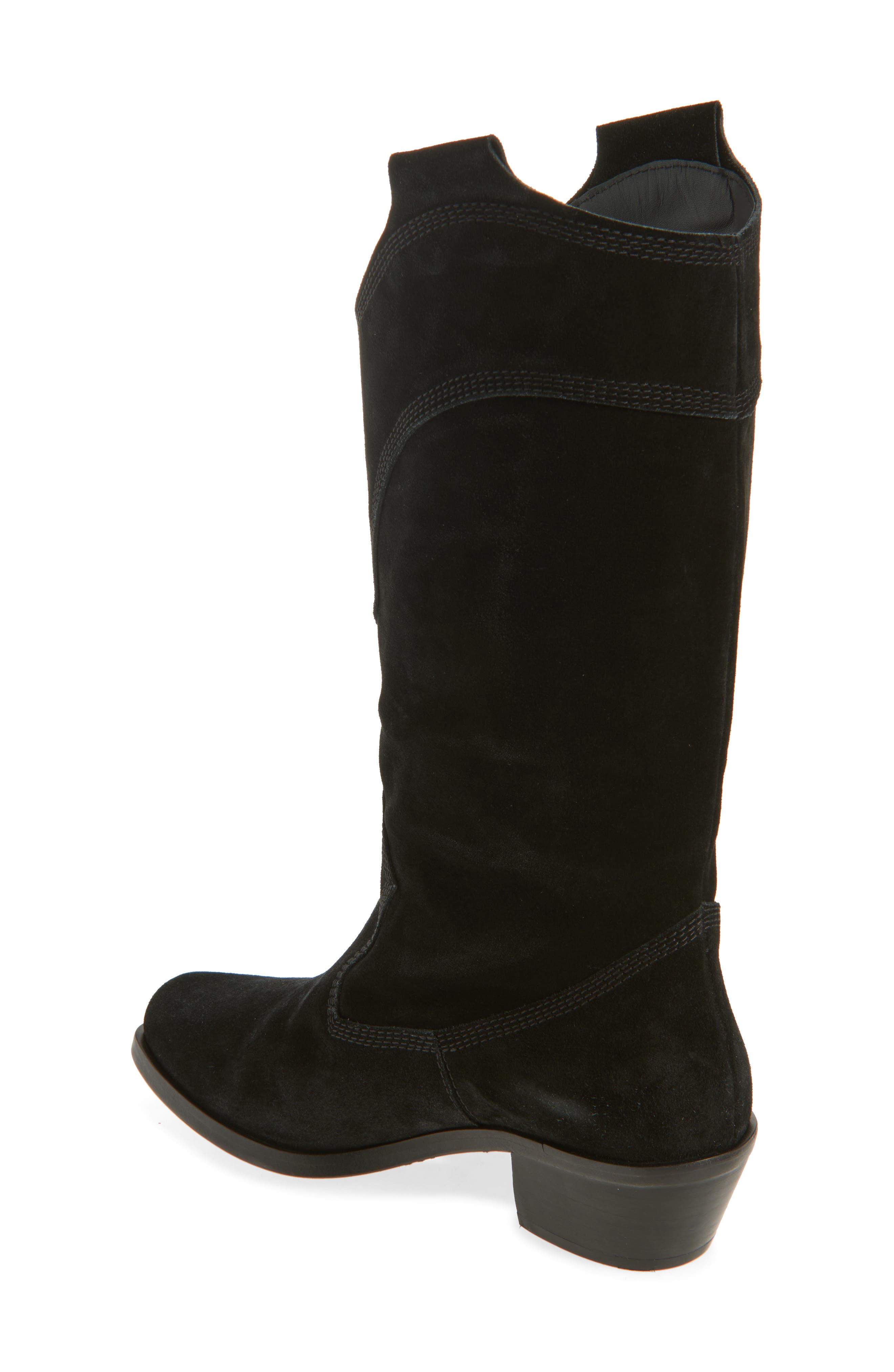Pedro Garcia Britta Western Boot, Alternate, color, Black Velour