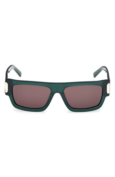 54mm Polarized Rectangular Sunglasses