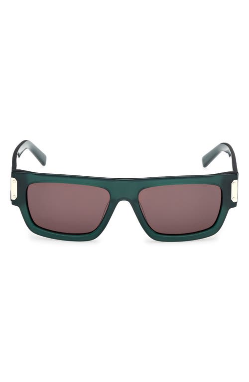 Mcm 54mm Polarized Rectangular Sunglasses In Green