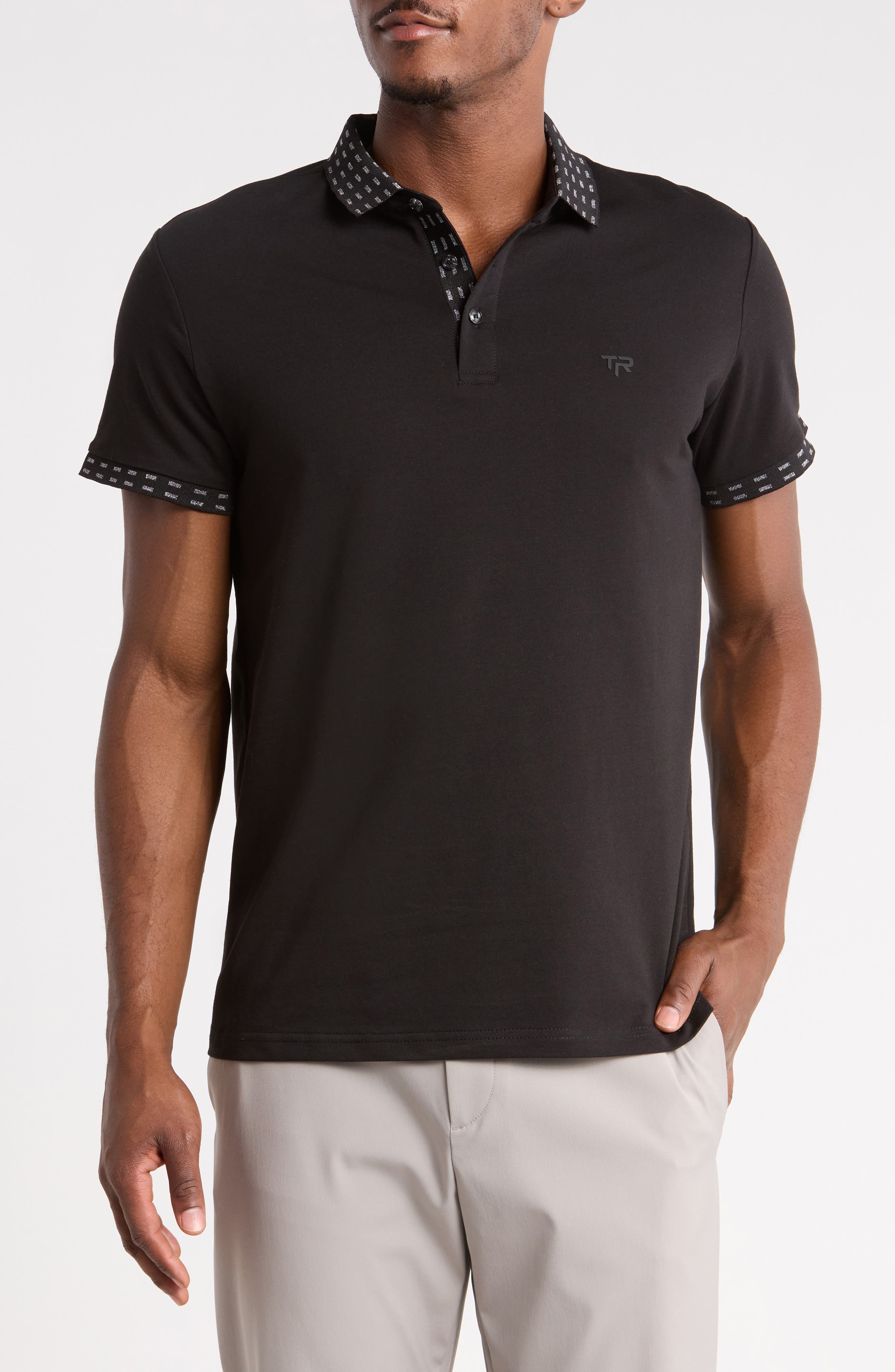 Lurex Collar Polo