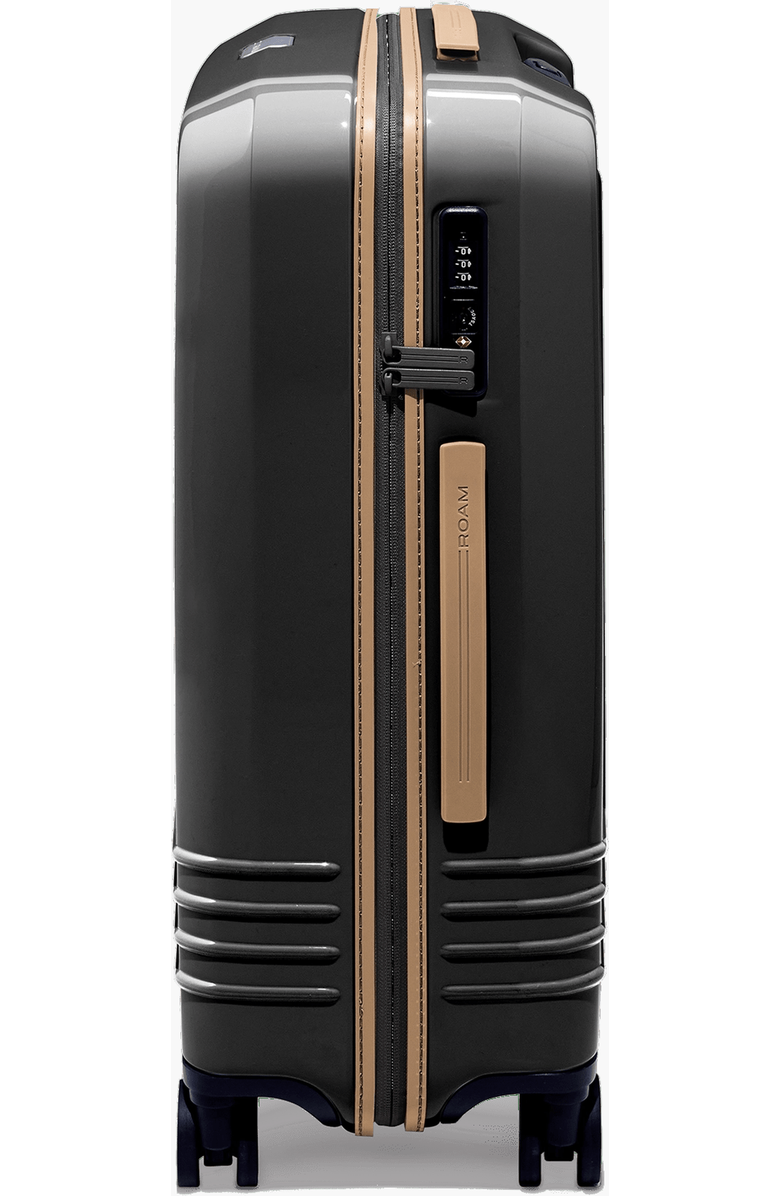 ROAM Luggage Check-In Luggage, Alternate, color, Black Gloss / Tan Trim
