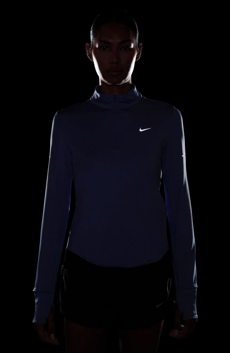 Nike Swift Dri-FIT UV Half Zip Running Top, Alternate, color, 570 Saphre/Refsil