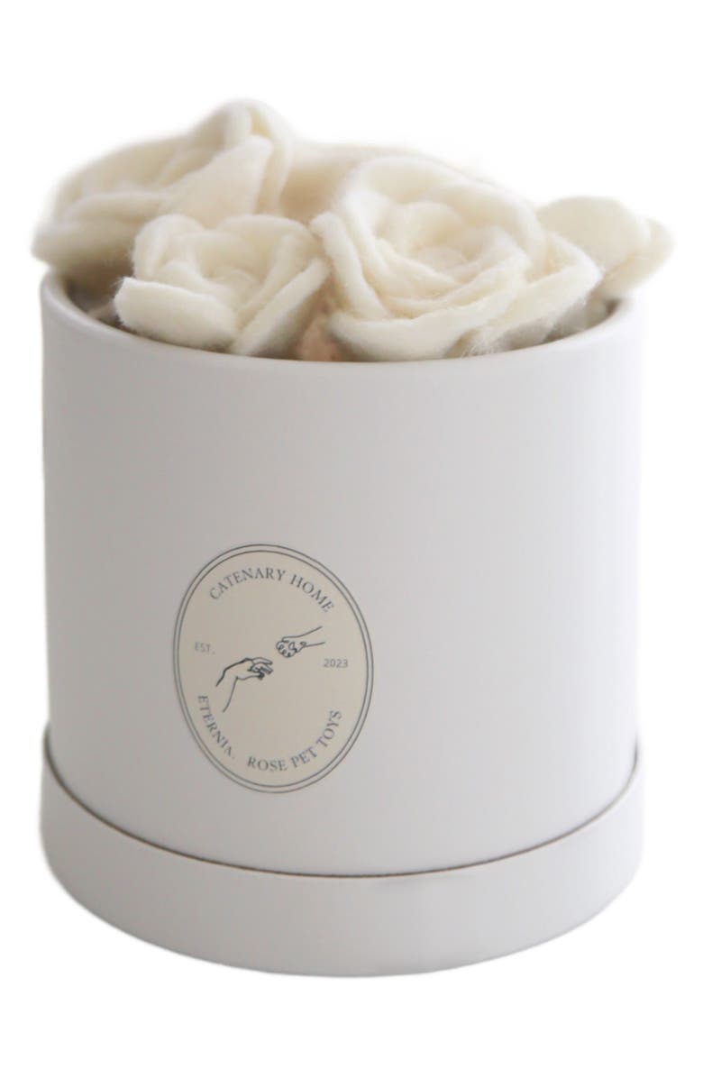 Catenary Flora Eterna Cat Toy, Main, color, White