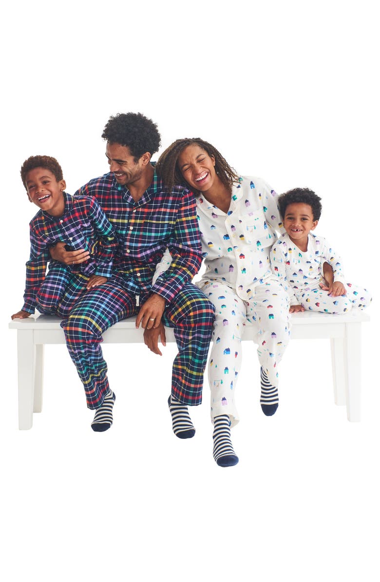 Primary Adult Flannel Holiday Pj Top, Alternate, color, 