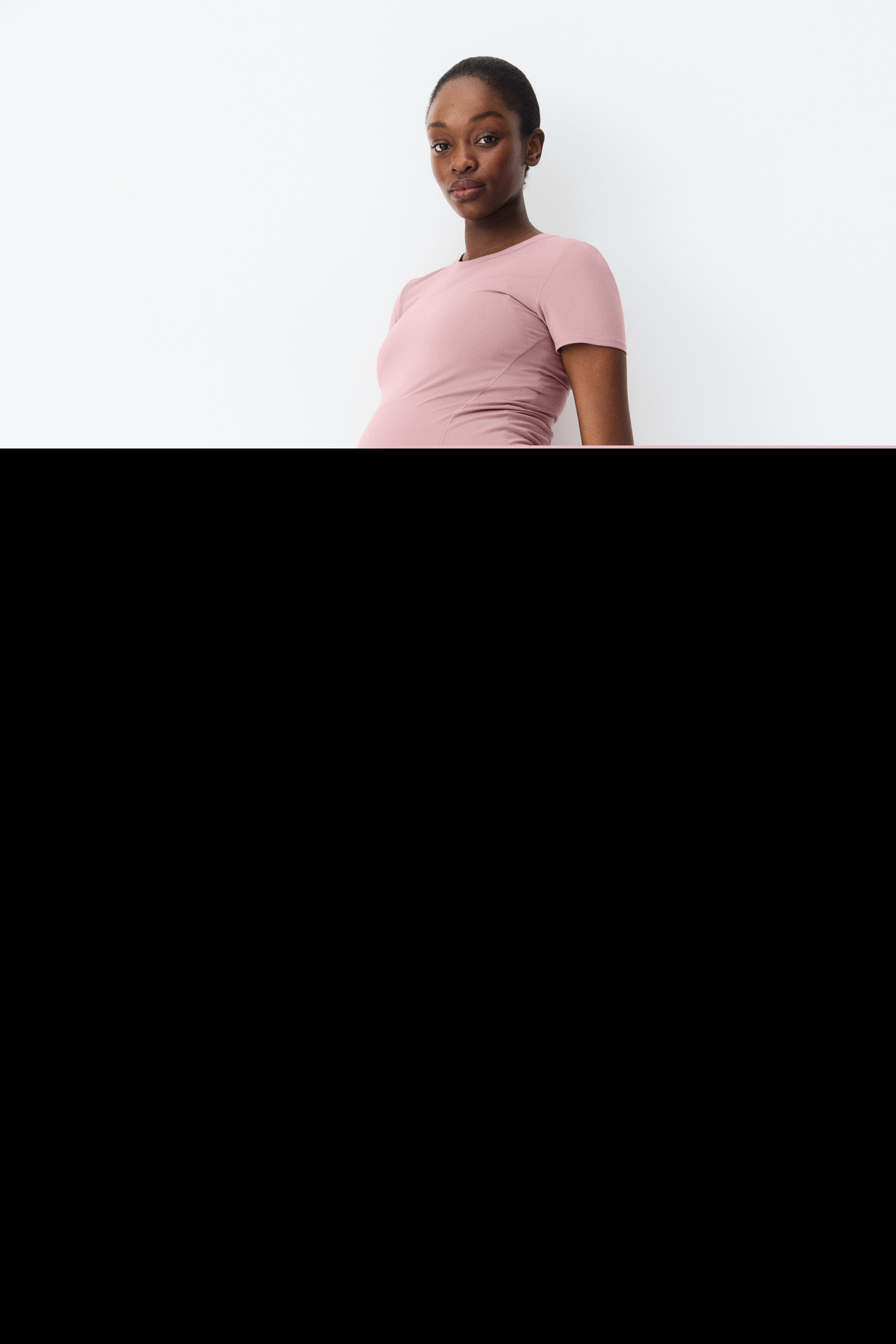 H&M Mama Sports Top, Alternate, color, Antique Rose