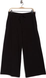 Eileen Fisher Organic Cotton French Terry Crop Wide Leg Pants