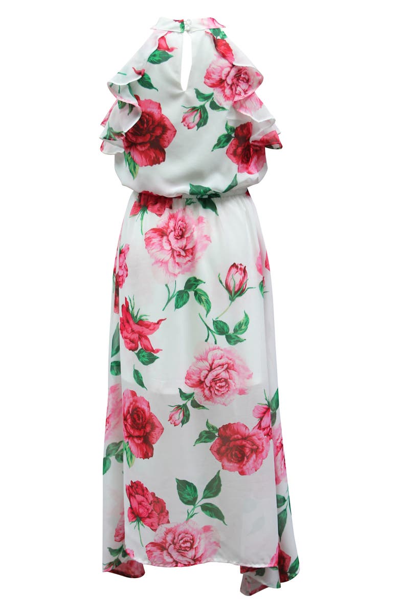 Ava & Yelly Floral Maxi Dress, Alternate, color, 
