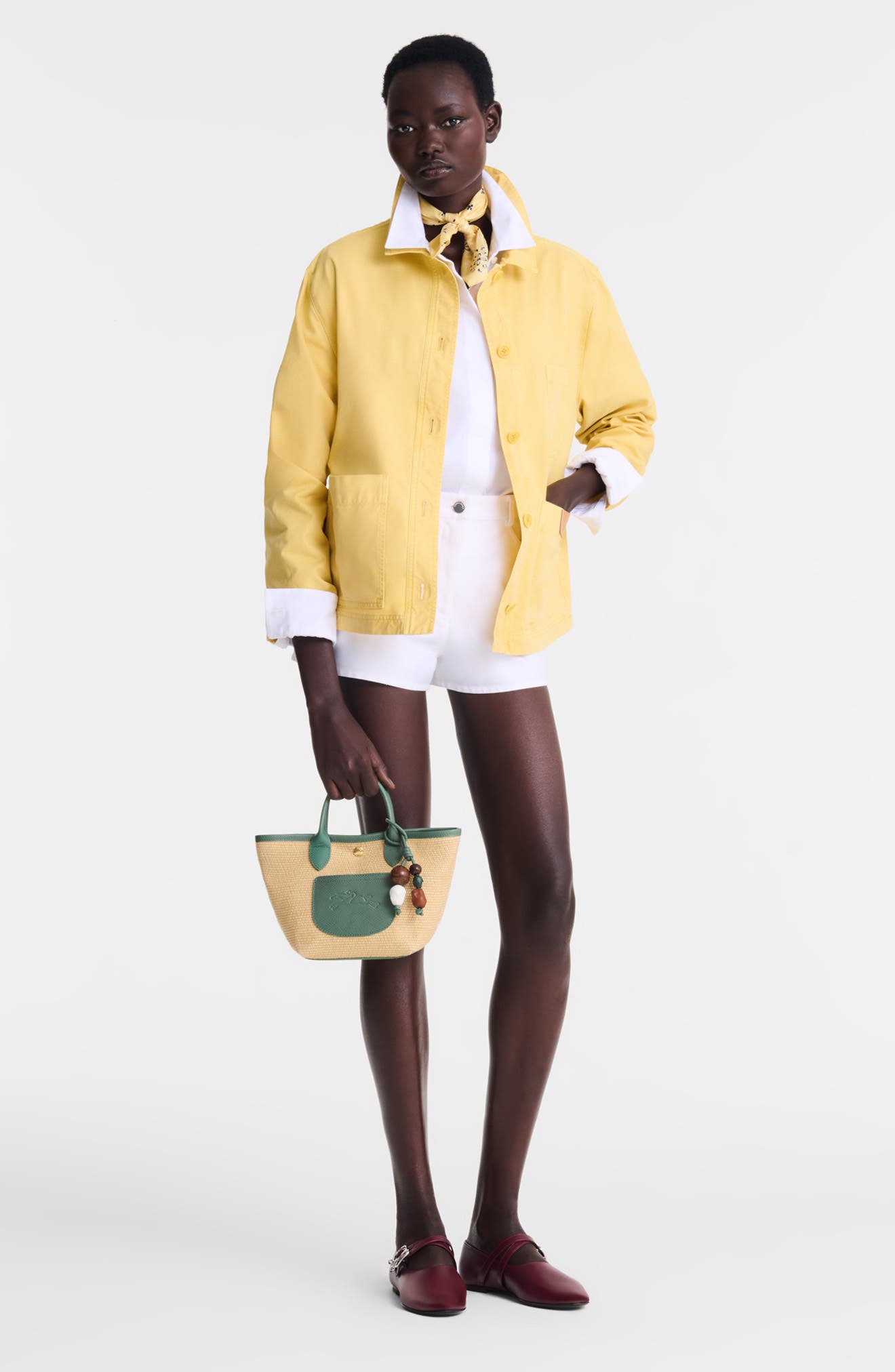 Longchamp Extra Small Le Pliage Panier Ceramique Top Handle Bag, Alternate, color, Oregano