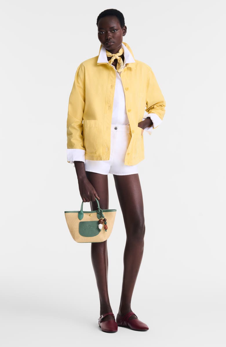 Longchamp Extra Small Le Pliage Panier Ceramique Top Handle Bag, Alternate, color, Oregano