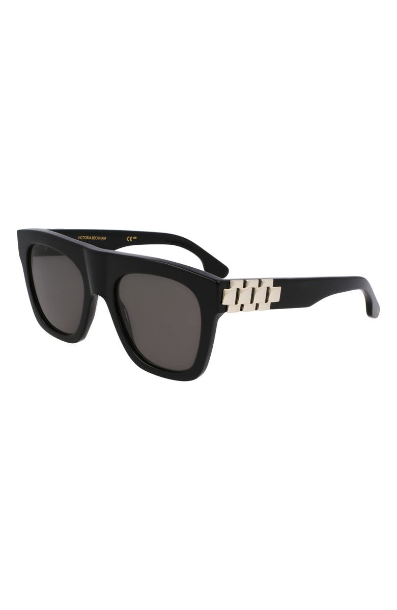 Victoria Beckham Chain Pouch 52mm Modified Rectangular Sunglasses, Alternate, color, 