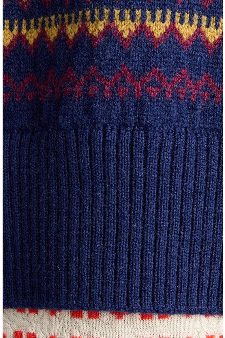 Toinette Wool Blend V-Neck Sweater, Alternate, color, NAVY