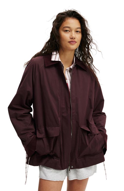 Cotton On Marlow Parka In Burgundy