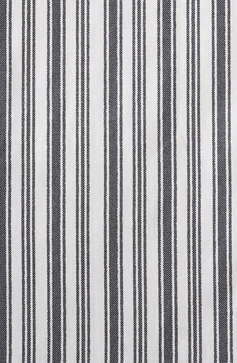 Nautica Coleridge Stripe Fitted Sheet, Alternate, color, Charcoal