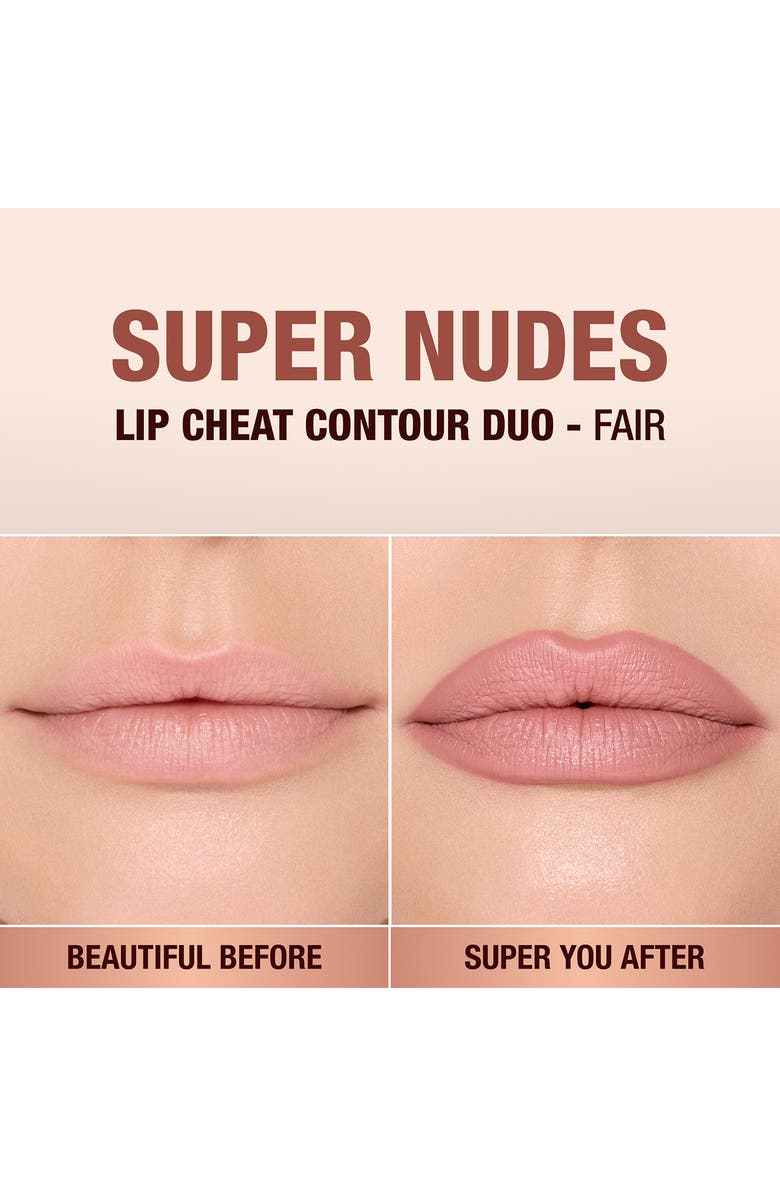 Charlotte Tilbury Lip Cheat Contour Duo Lip Liner, Alternate, color, Fair