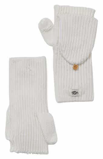 UGG® UGG Cozy Ribbed Knit Flip Mittens