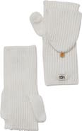 UGG® UGG Cozy Ribbed Knit Flip Mittens