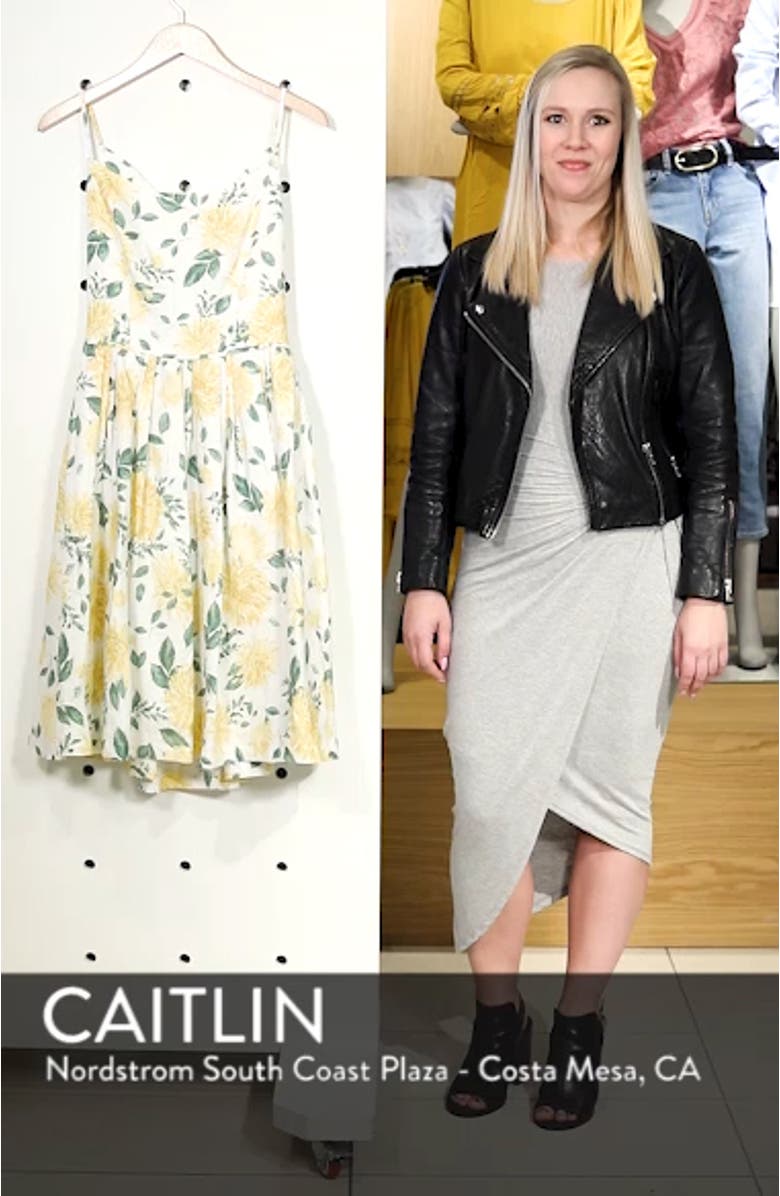 Abigail Painted Aster Fit & Flare Sundress, sales video thumbnail