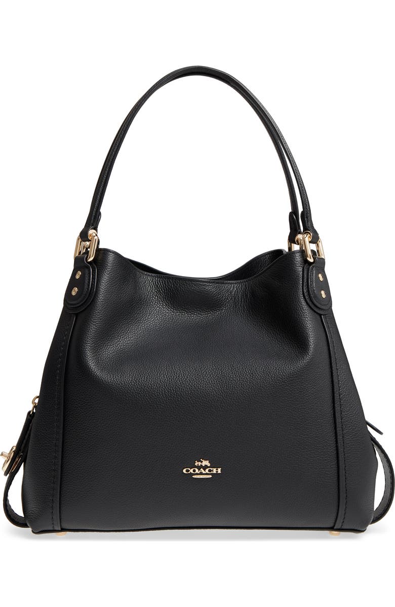 COACH Edie 31 Pebbled Leather Shoulder Bag, Main, color,