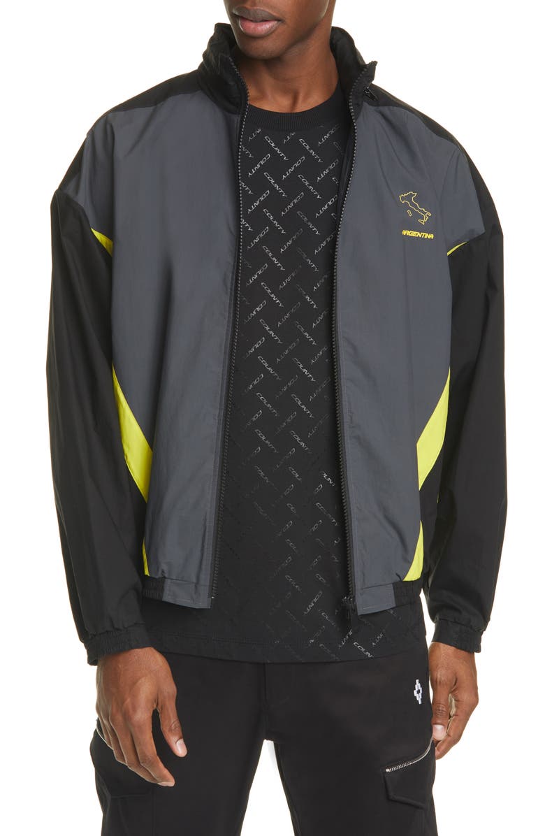 Marcelo Burlon Dynamic Tech Cotton Windbreaker, Main, color,