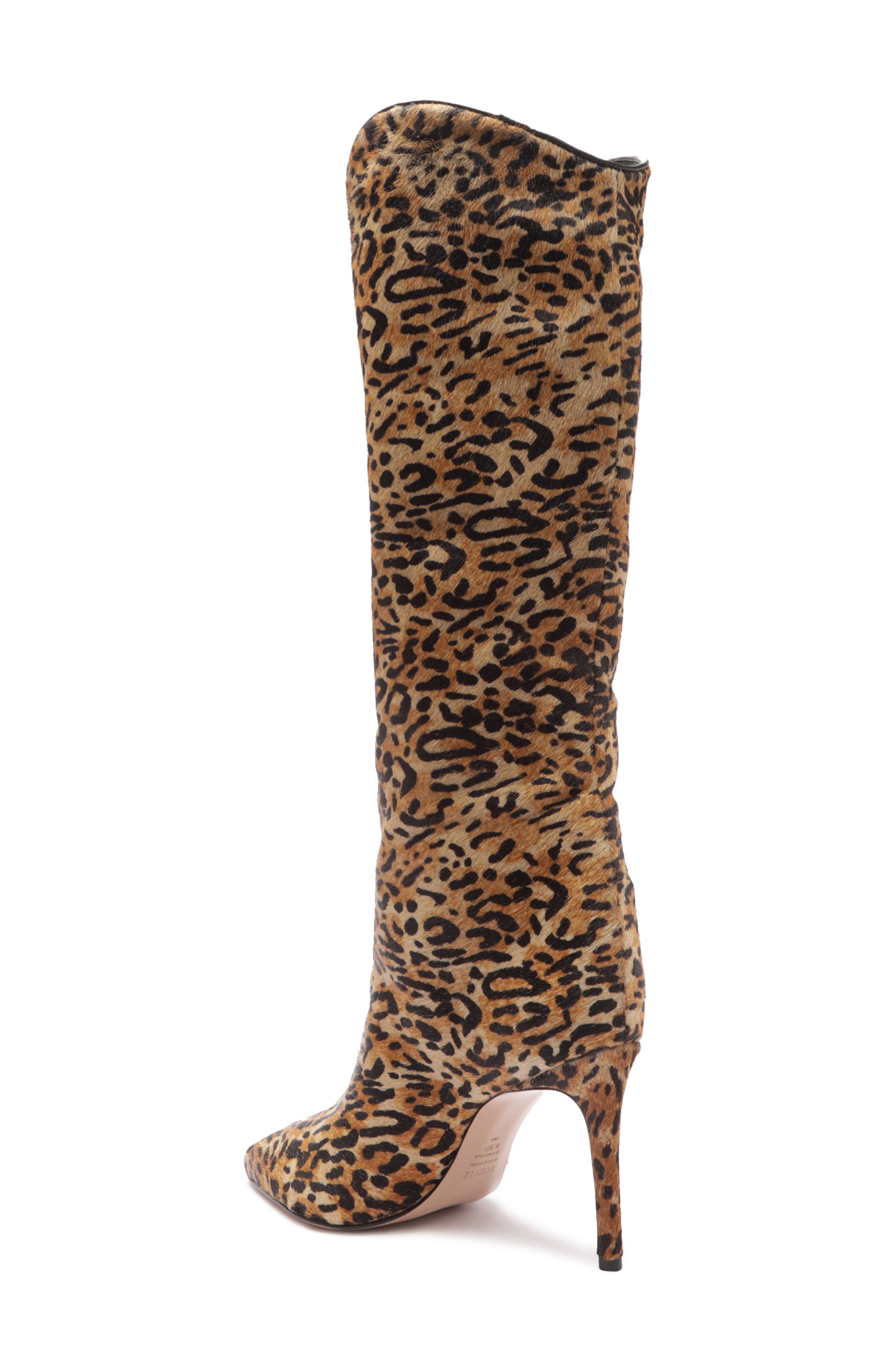Schutz Maryana Wild Pointed Toe Genuine Calf Hair Boot, Alternate, color, 