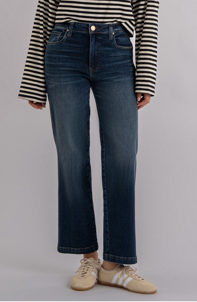 KUT from the Kloth Pattie High Waist Straight Leg Jeans, Main, color, Happy