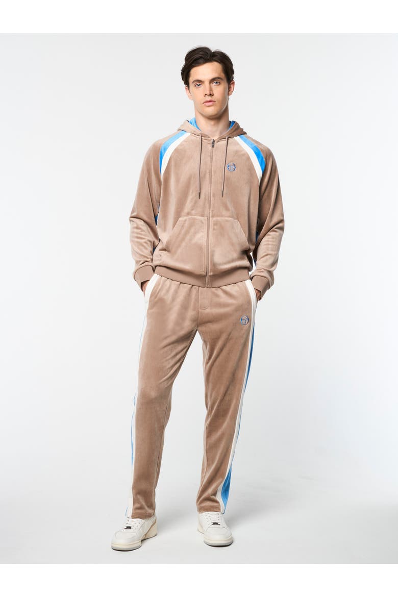 Lazaro Velour Hoodie, Alternate, color, TAUPE GREY