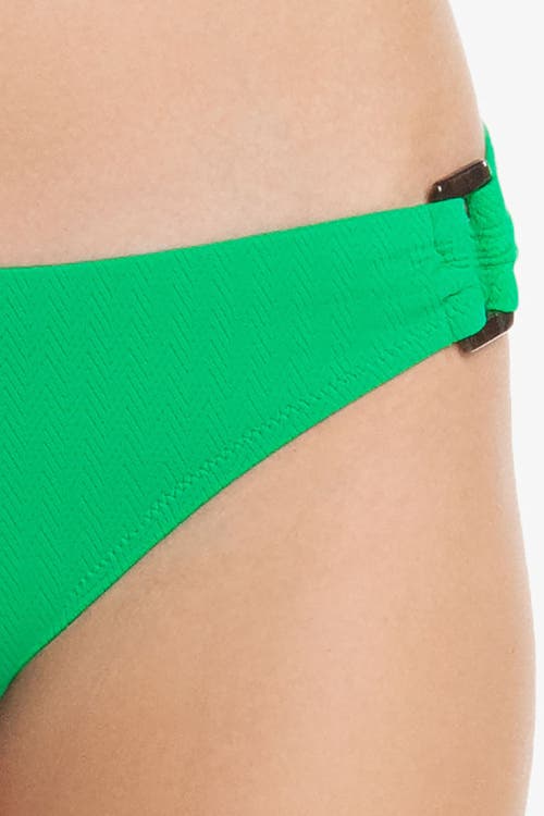 Helen Jon Tortoise Hipster In Chevron Textured Kelly Green
