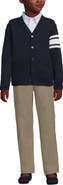 Lands' End School Uniform Kids Legacy Varsity Cardigan