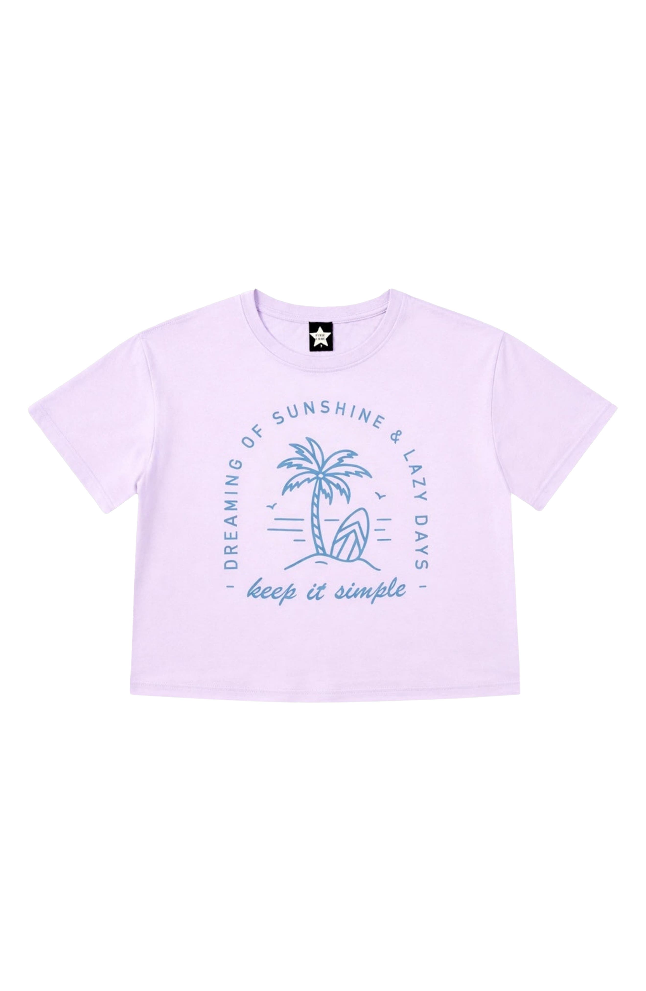 PixieLane Kids' Washed Drop Shoulder T-Shirt