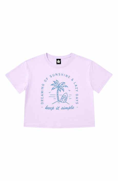 PixieLane Kids' Washed Drop Shoulder T-Shirt