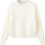 MANGO Button Cuff Sweater