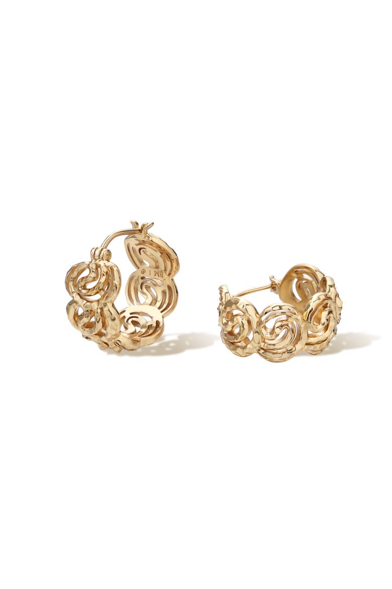 Mono Spiral Earring, Main, color, Gold