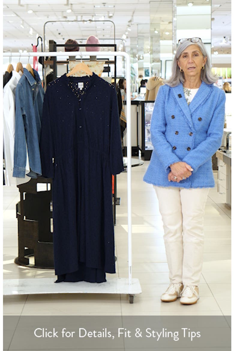 High Tea Knit Eyelet Midi Dress video