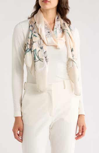 La Fiorentina Floral Print Silk Scarf