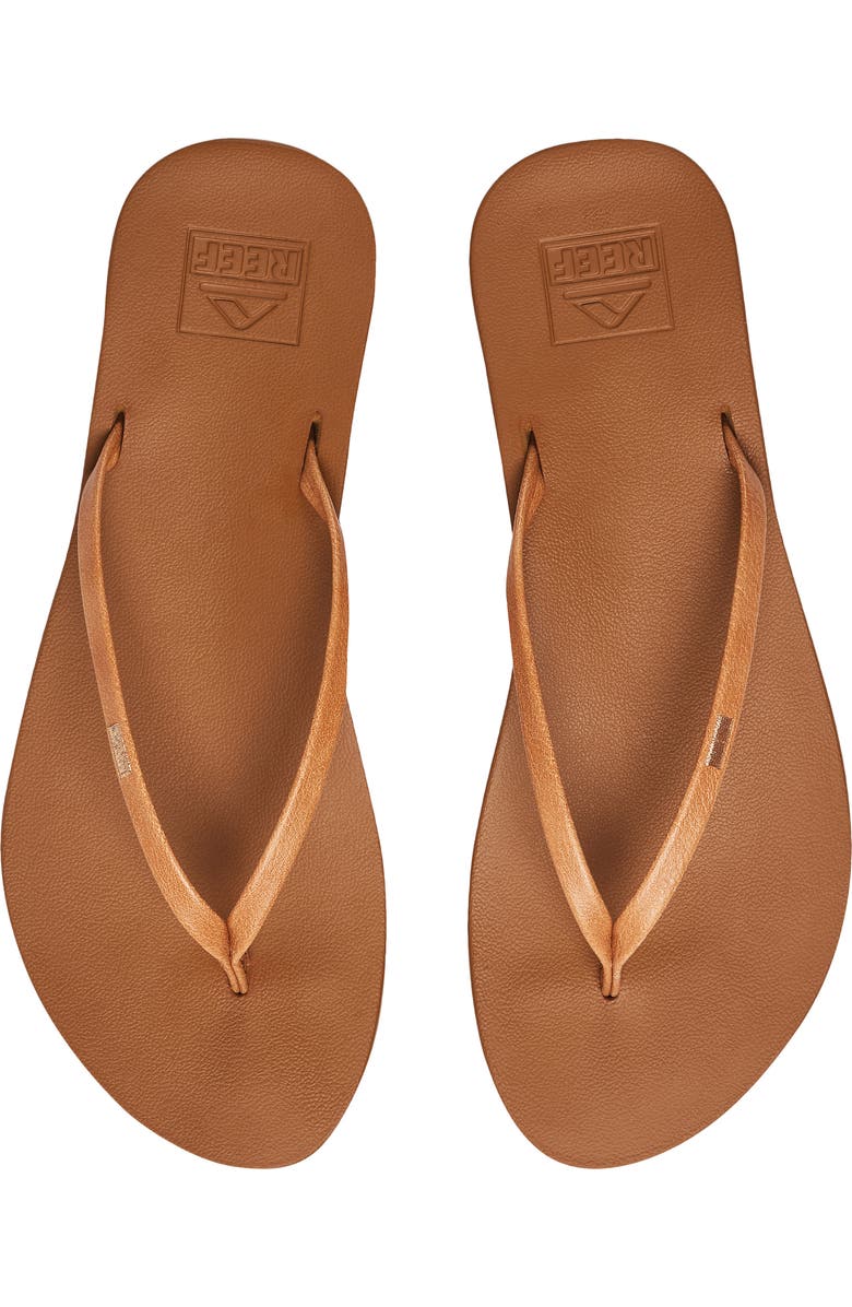 Reef Cushion Slim Flip Flop, Alternate, color, Natural