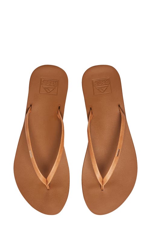 Reef Cushion Slim Flip Flop In Natural