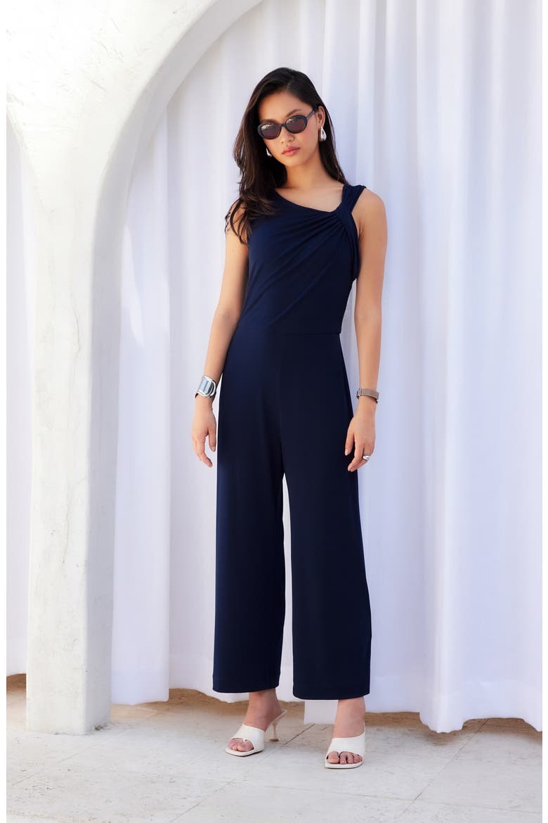 Becca Travel Jersey Jumpsuit, Alternate, color, NAVY