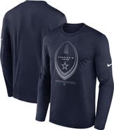 Nike Men's Nike Navy Dallas Cowboys Legend Icon Dri-FIT Long Sleeve T-Shirt