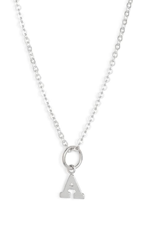 Initial Pendant Necklace