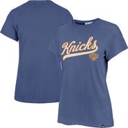 '47 Women's '47  Blue New York Knicks Tail Sweep Frankie T-Shirt