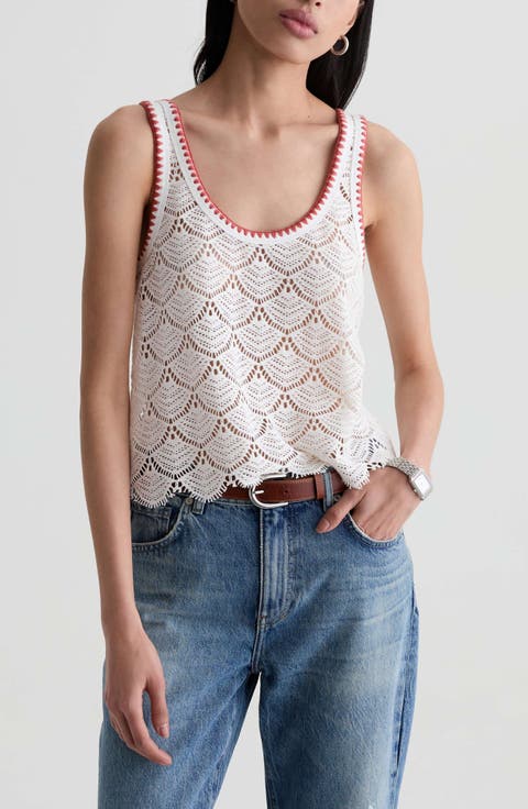 Bianca Openwork Tank