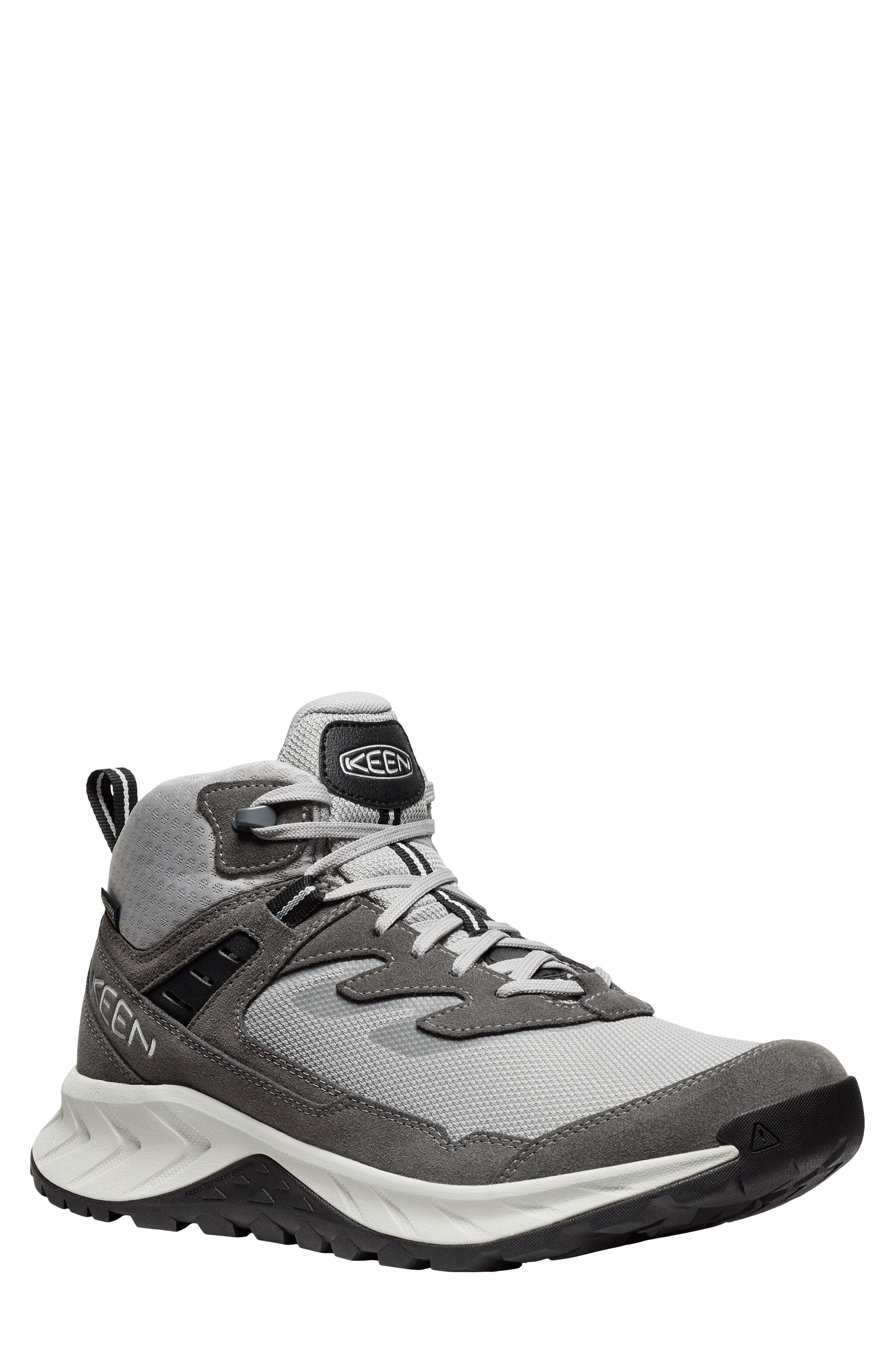 KEEN Hightrail Waterproof Mid Hiking Sneaker, Main, color, Alloy/ Vapor