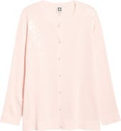 Anne Klein Clear Sequin Cardigan