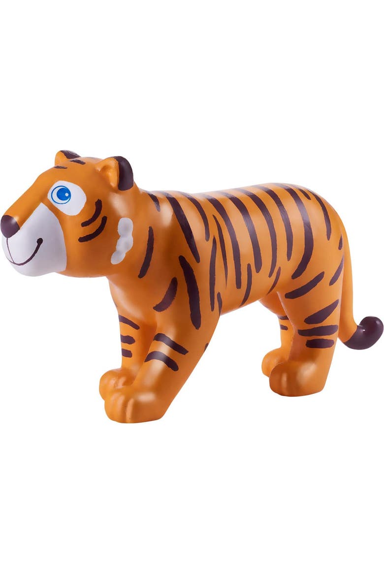 Little Friends Tiger - 4" Chunky Plastic Zoo Animal Toy Figure, Alternate, color, Orange Multi