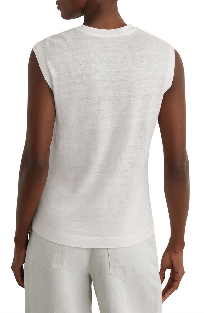 Reiss Taylor Twist Detail Linen Top, Alternate, color, 