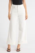 Good American Soft Tech Good Skate Crop Wide Leg Jeans