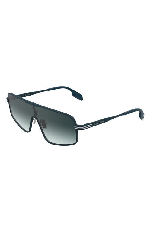Canada Goose 58mm Gradient Modified Rectangular Shield Sunglasses In Matte Blue