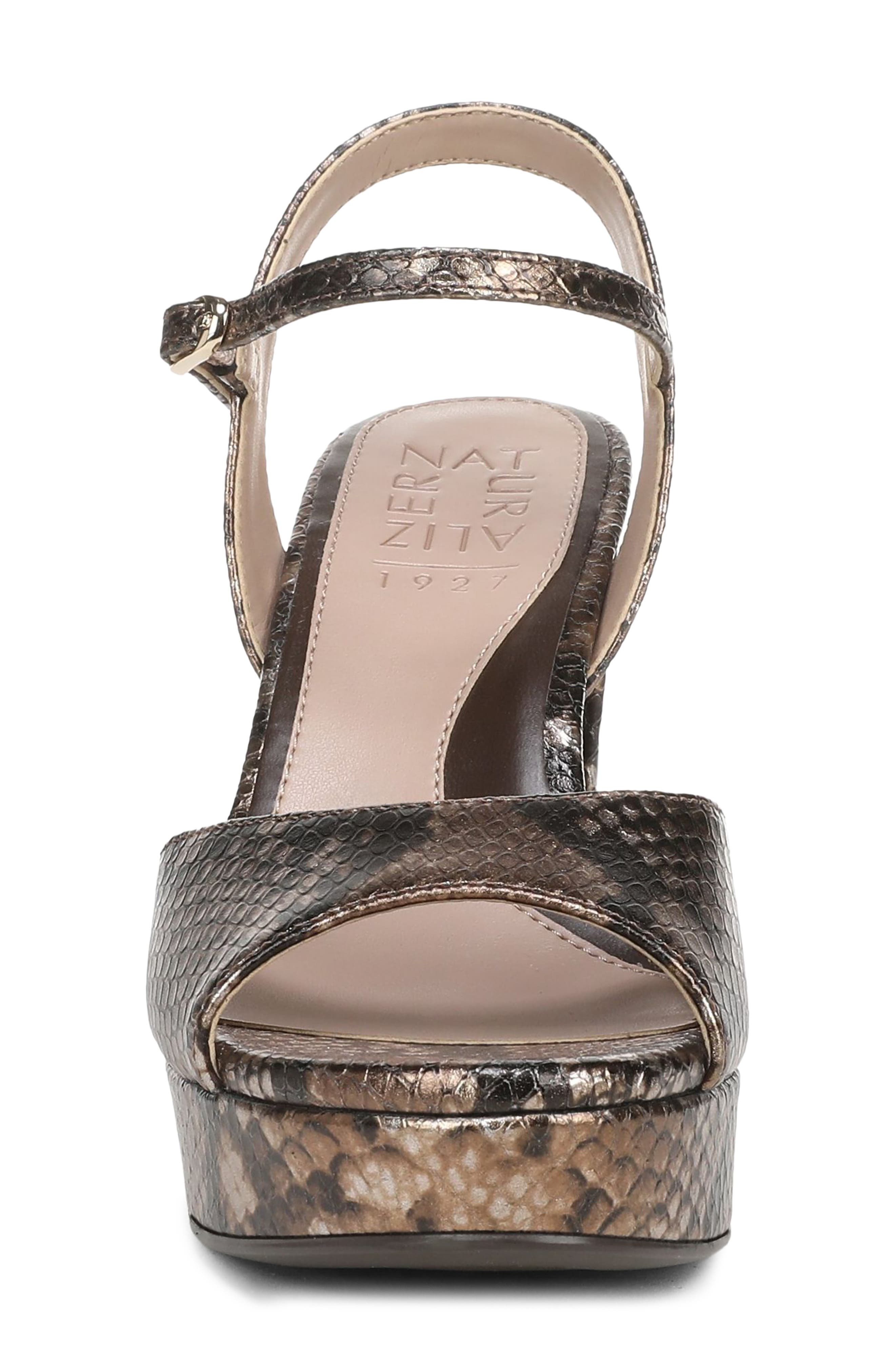 Marigold Ankle Strap Platform Sandal, Alternate, color, OLD GOLD LEATHER