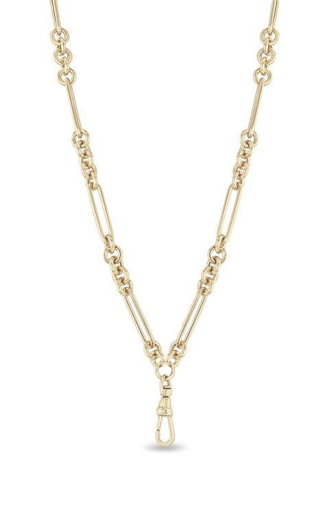 Mix Paperclip Rolo Necklace