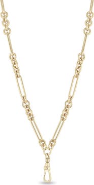 Zoë Chicco Mix Paperclip Rolo Necklace
